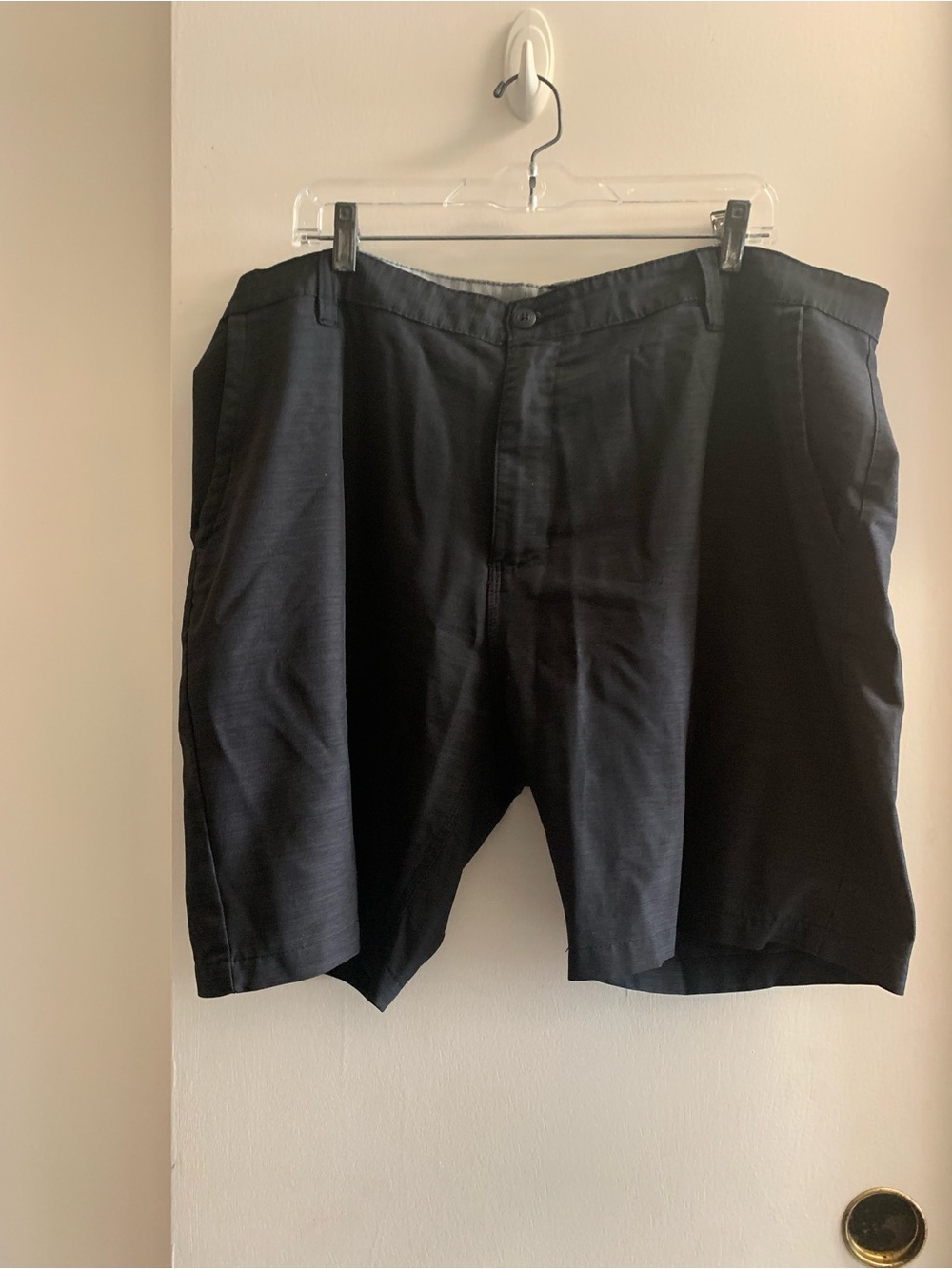 burnside Black Flat-Front Men's Shorts